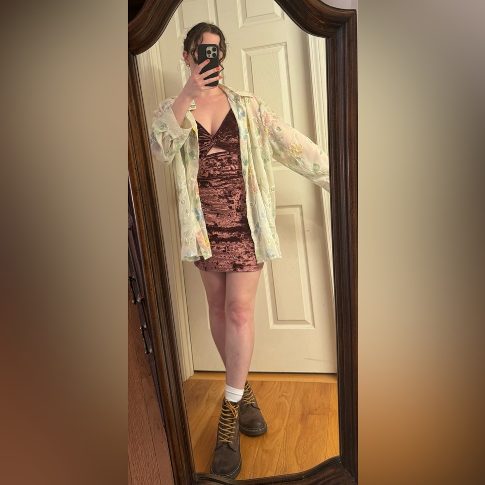 ~2 for $12~ FP Velvet Mini Dress - Picture 5 of 10